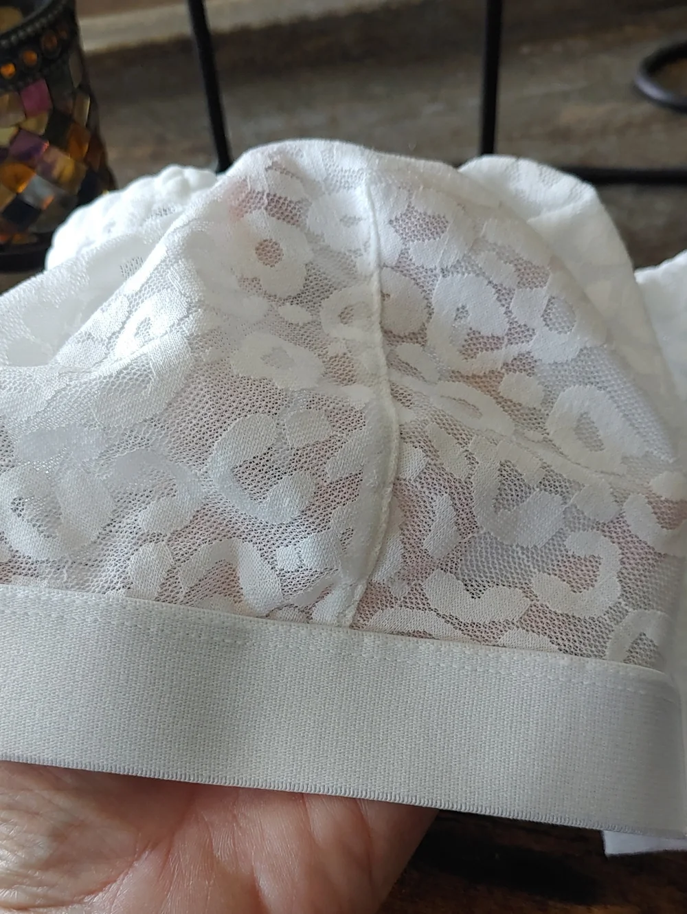 NWOT Shein 2X Sexy White Leopard Print Bandeau Front Closure